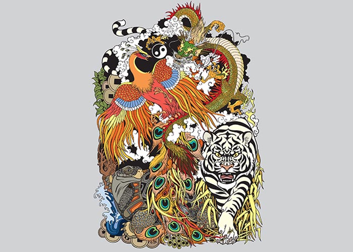 photo of the 4 celestial animals